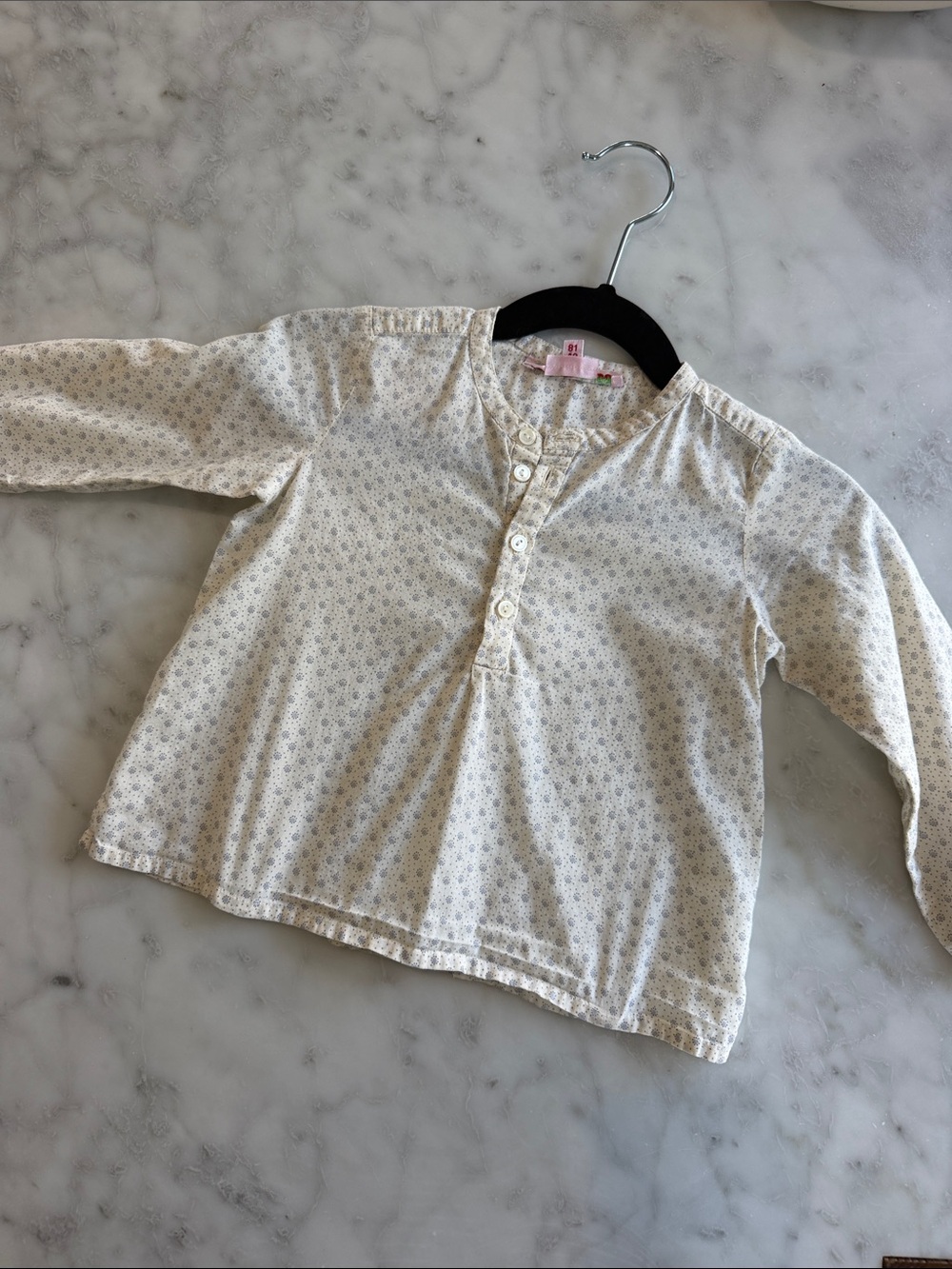 Bonpoint 18m Floral Long-Sleeve Top